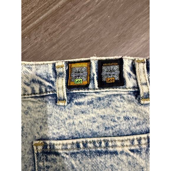 Vintage 80s 90s Acid Wash LEE High-Waist Men's Jeans - Picture 6 of 10